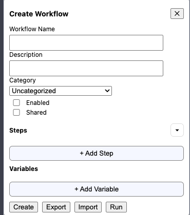 Creating a new sequence